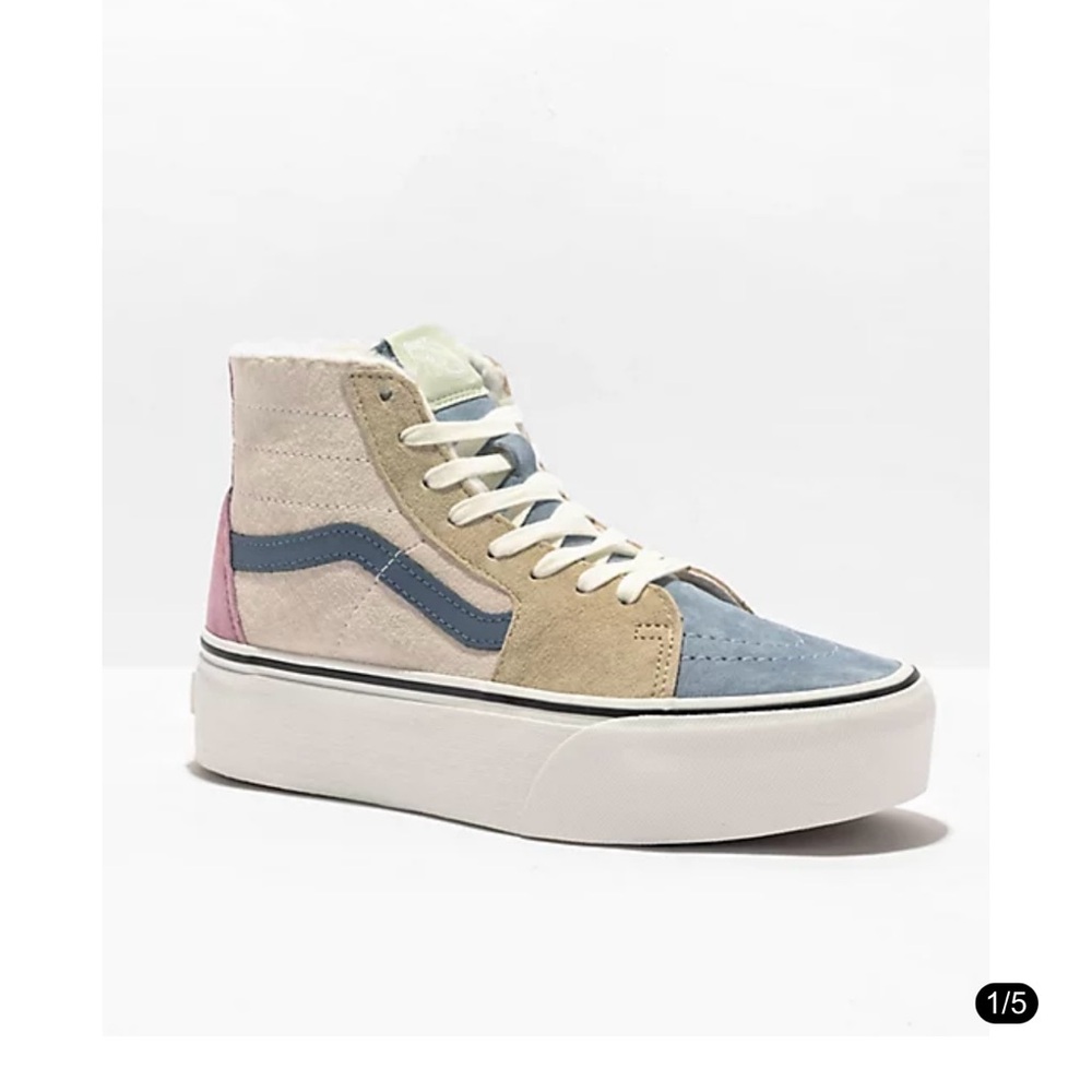 High-Top Sneakers with Fur Lining